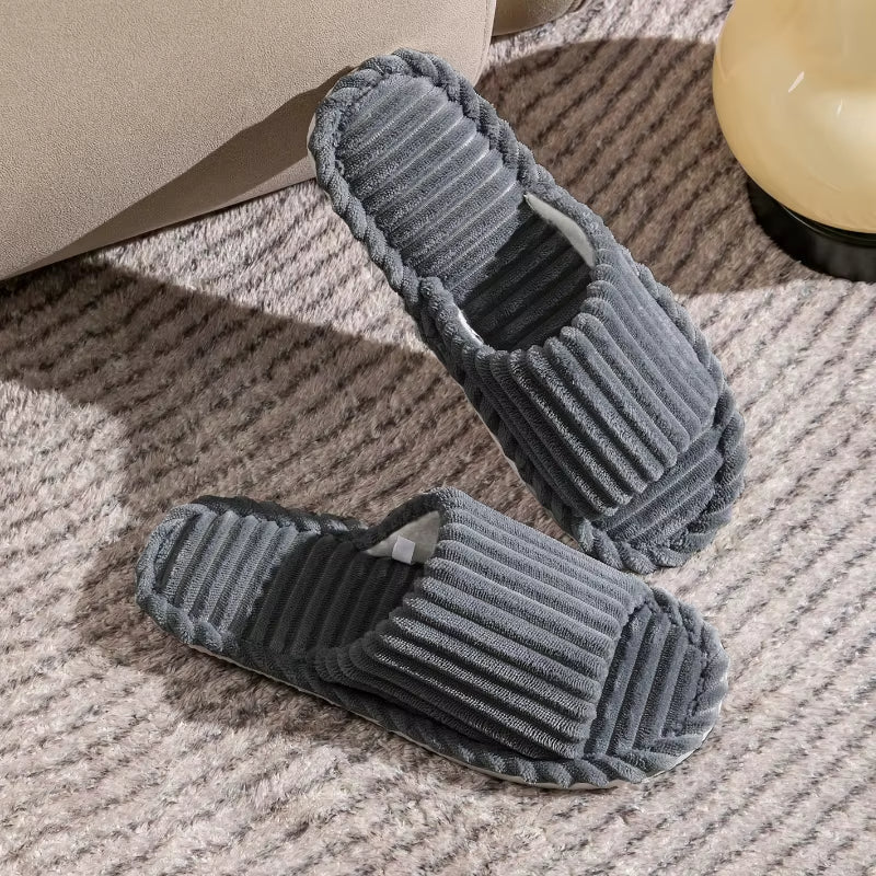 Haven Ribbed Corduroy Slides