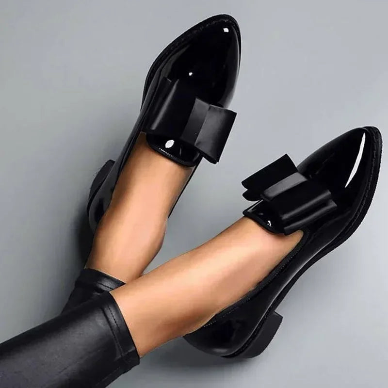 Marbella Patent Bow Flats