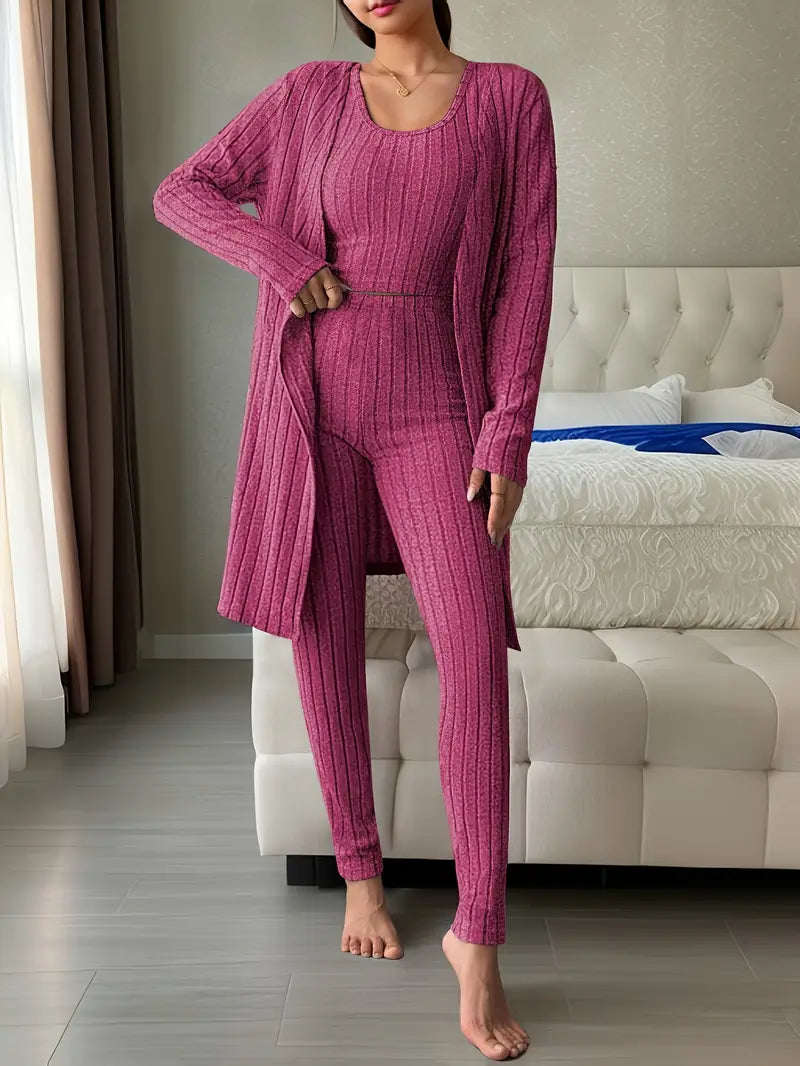 Aveline Premium 3-Piece Ribbed Set