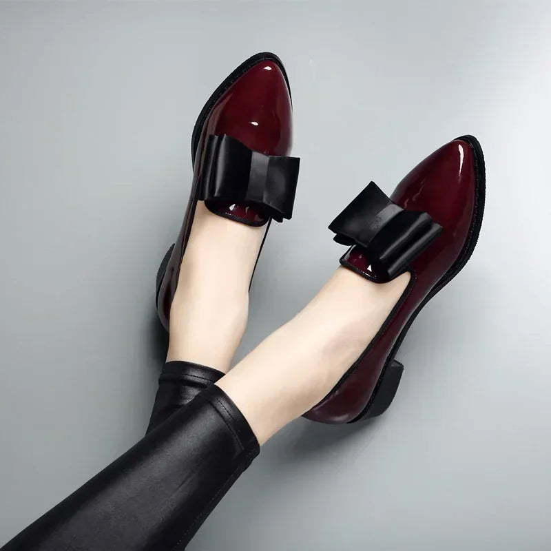 Marbella Patent Bow Flats