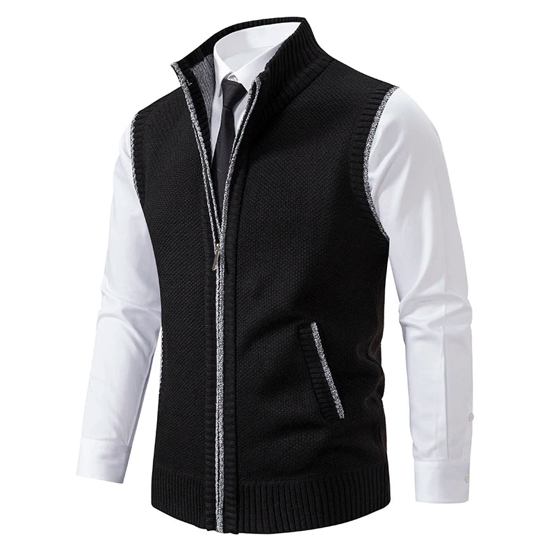 Kensington Wool Full-Zip Vest