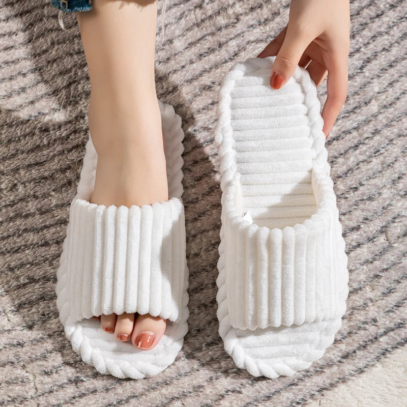 Haven Ribbed Corduroy Slides