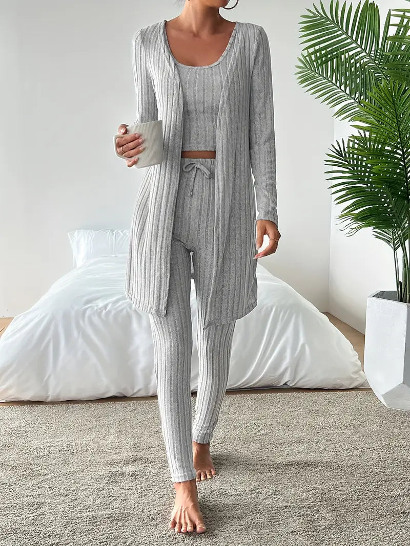 Aveline Premium 3-Piece Ribbed Set