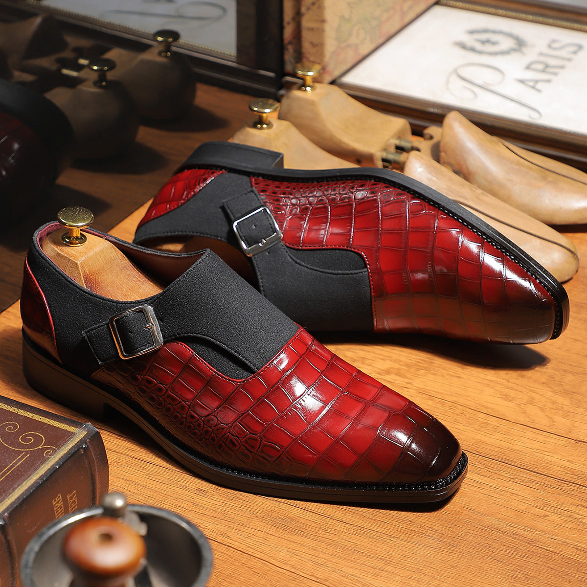 Valentini Signature Buckle Italian Loafers