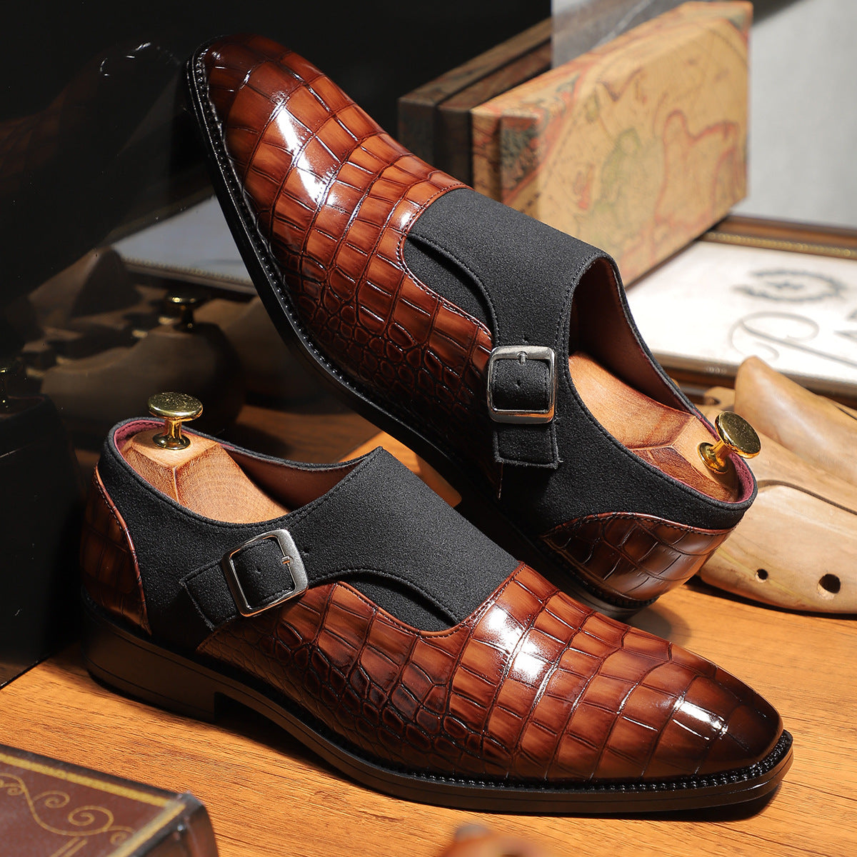 Valentini Signature Buckle Italian Loafers