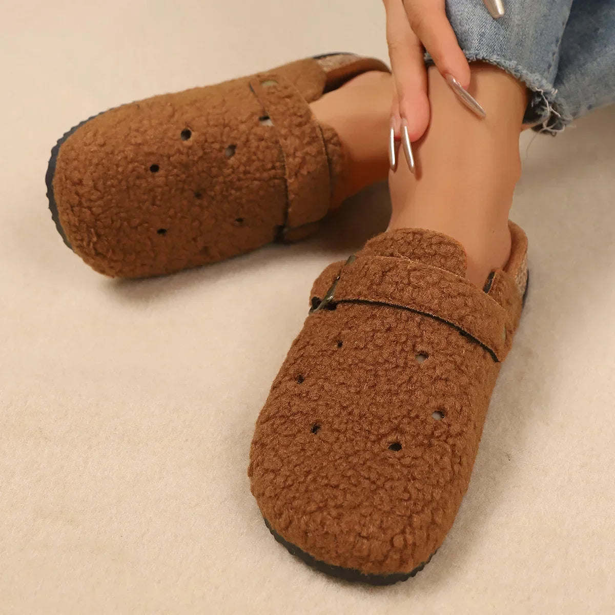 Nestle Fleece Clogs