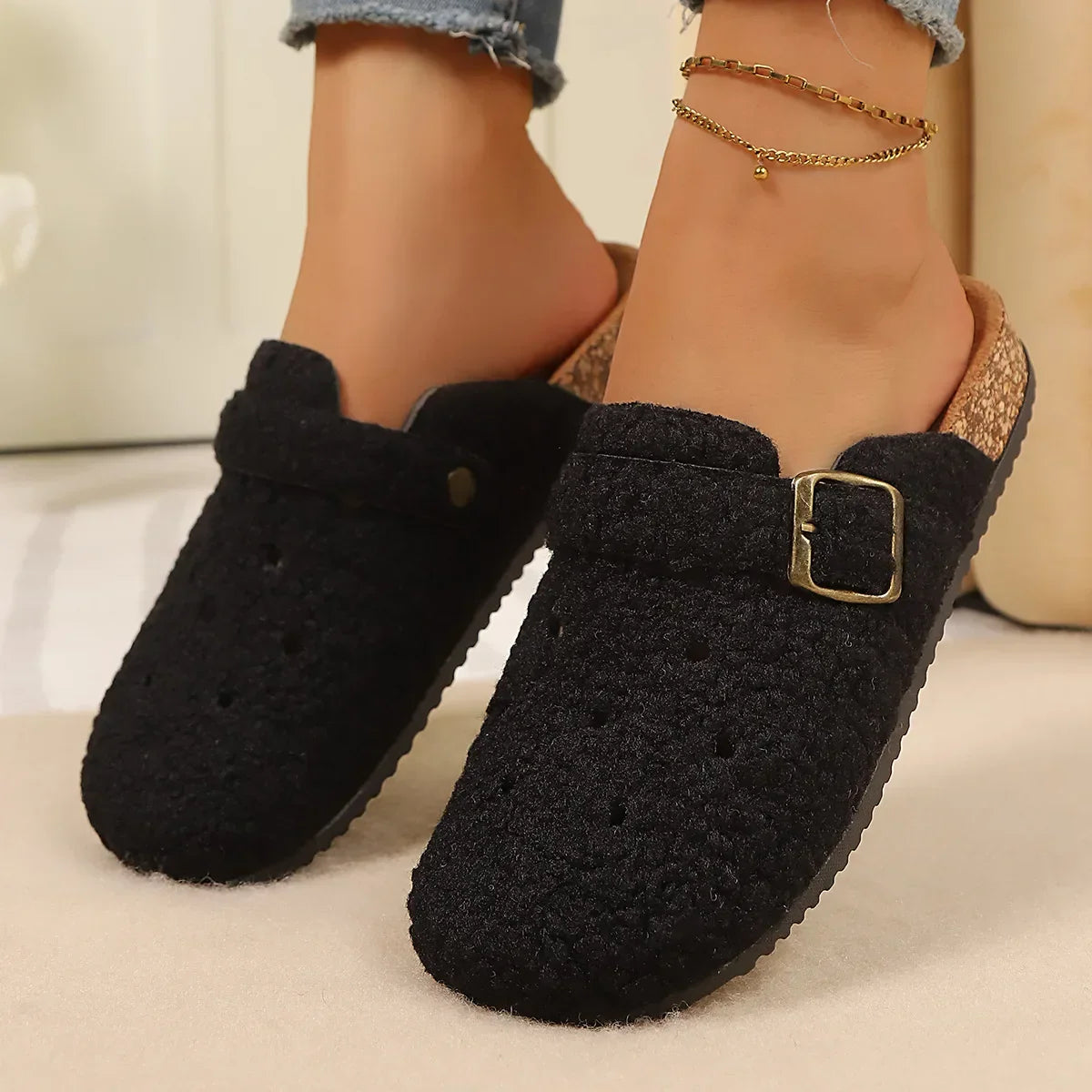 Nestle Fleece Clogs