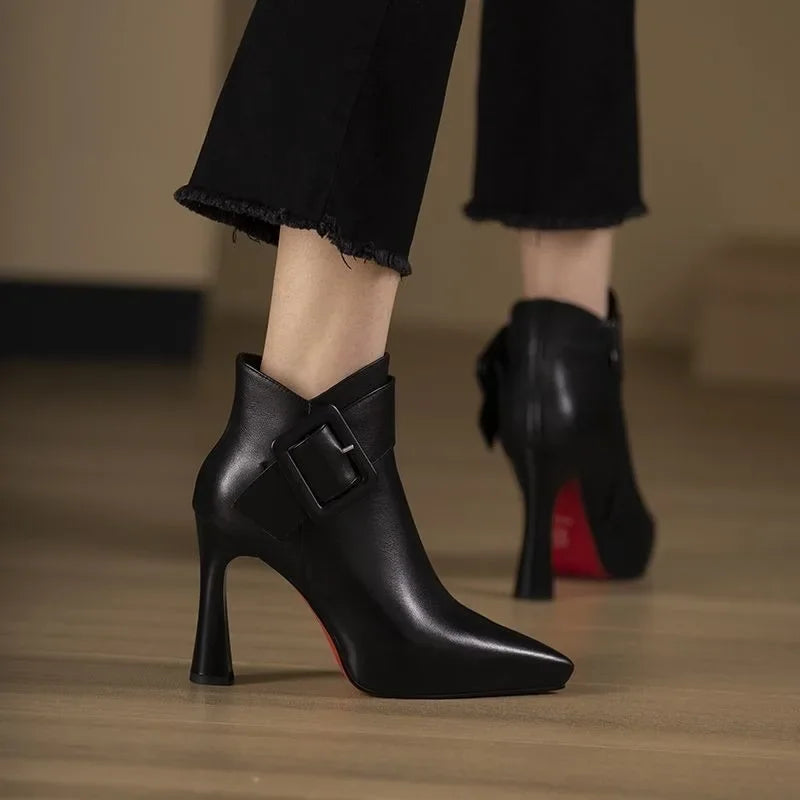 Liora Buckle Heel Boots