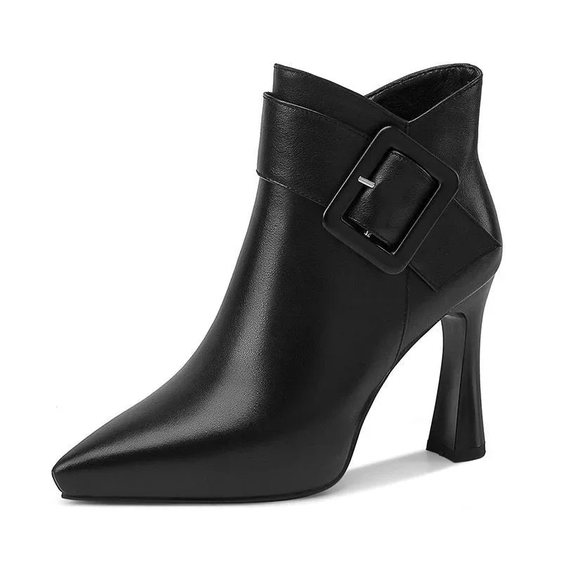 Liora Buckle Heel Boots