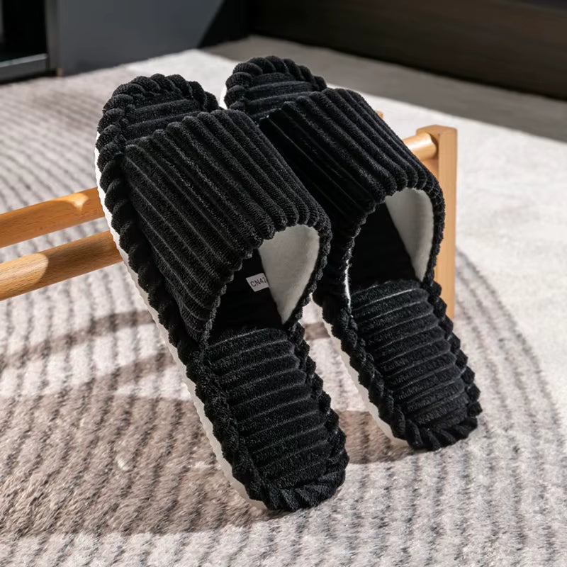 Haven Ribbed Corduroy Slides