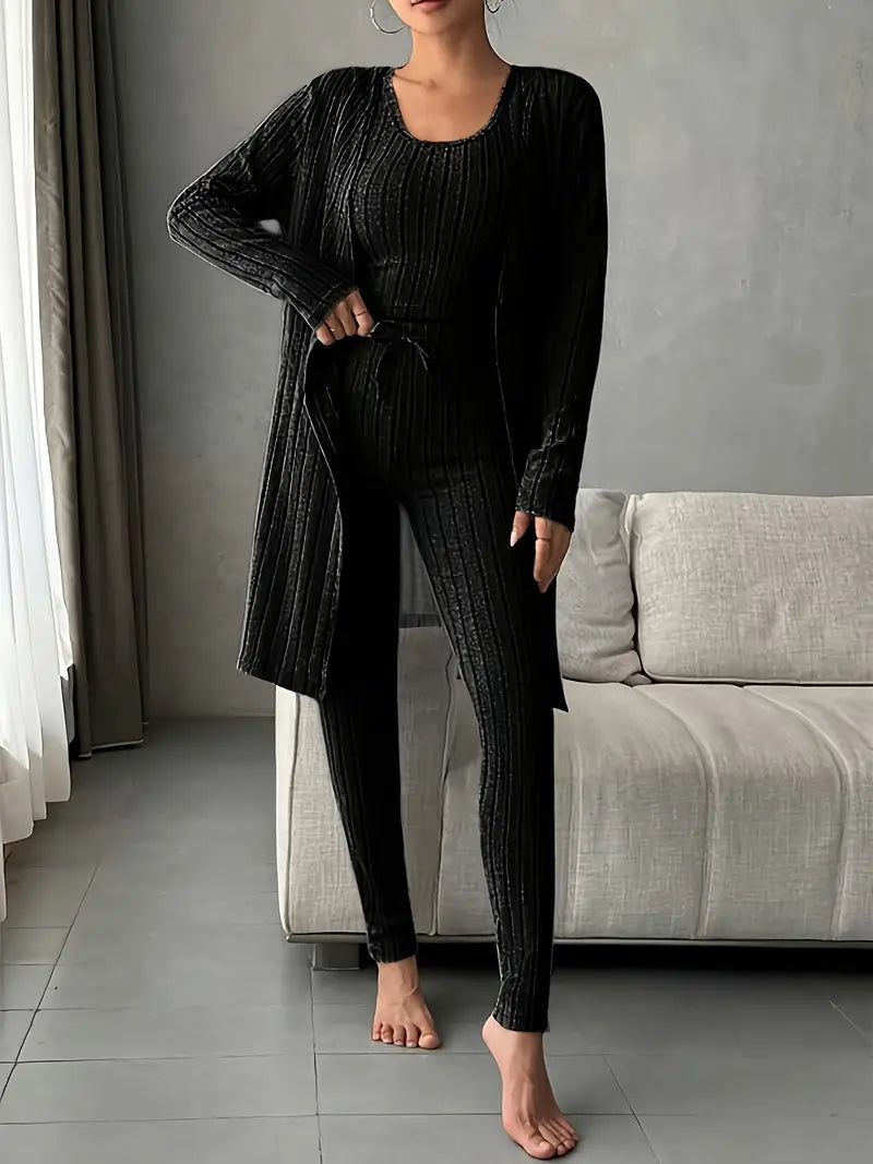 Aveline Premium 3-Piece Ribbed Set