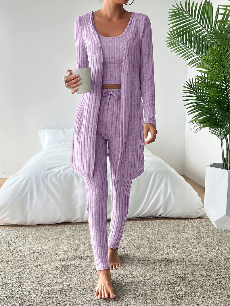 Aveline Premium 3-Piece Ribbed Set