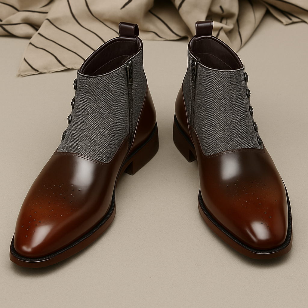 Harrington Calfskin Oxford Boots