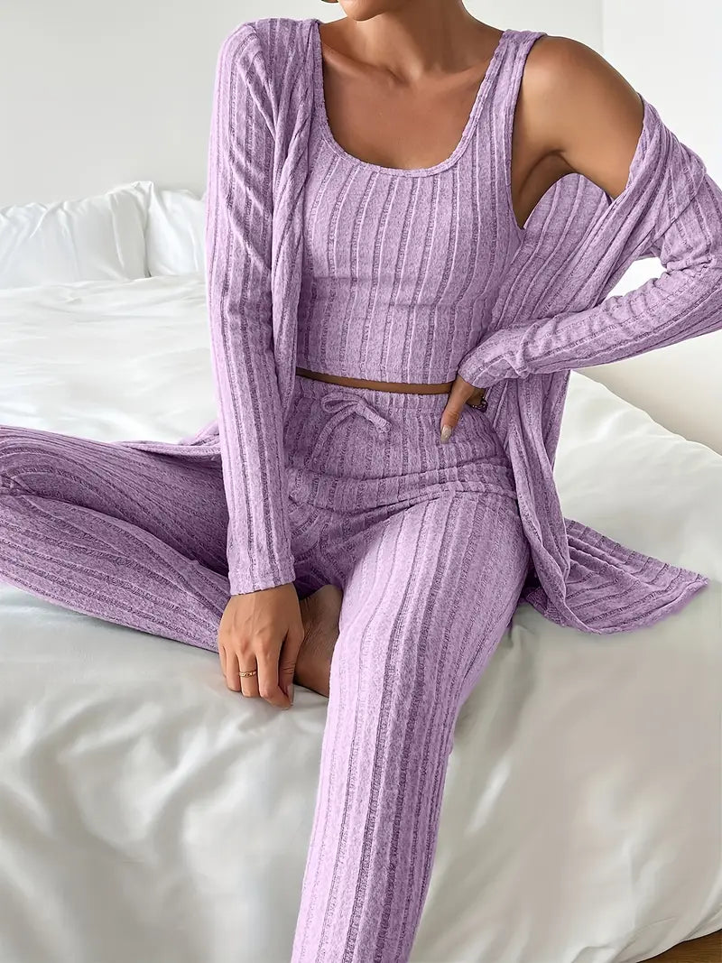 Aveline Premium 3-Piece Ribbed Set