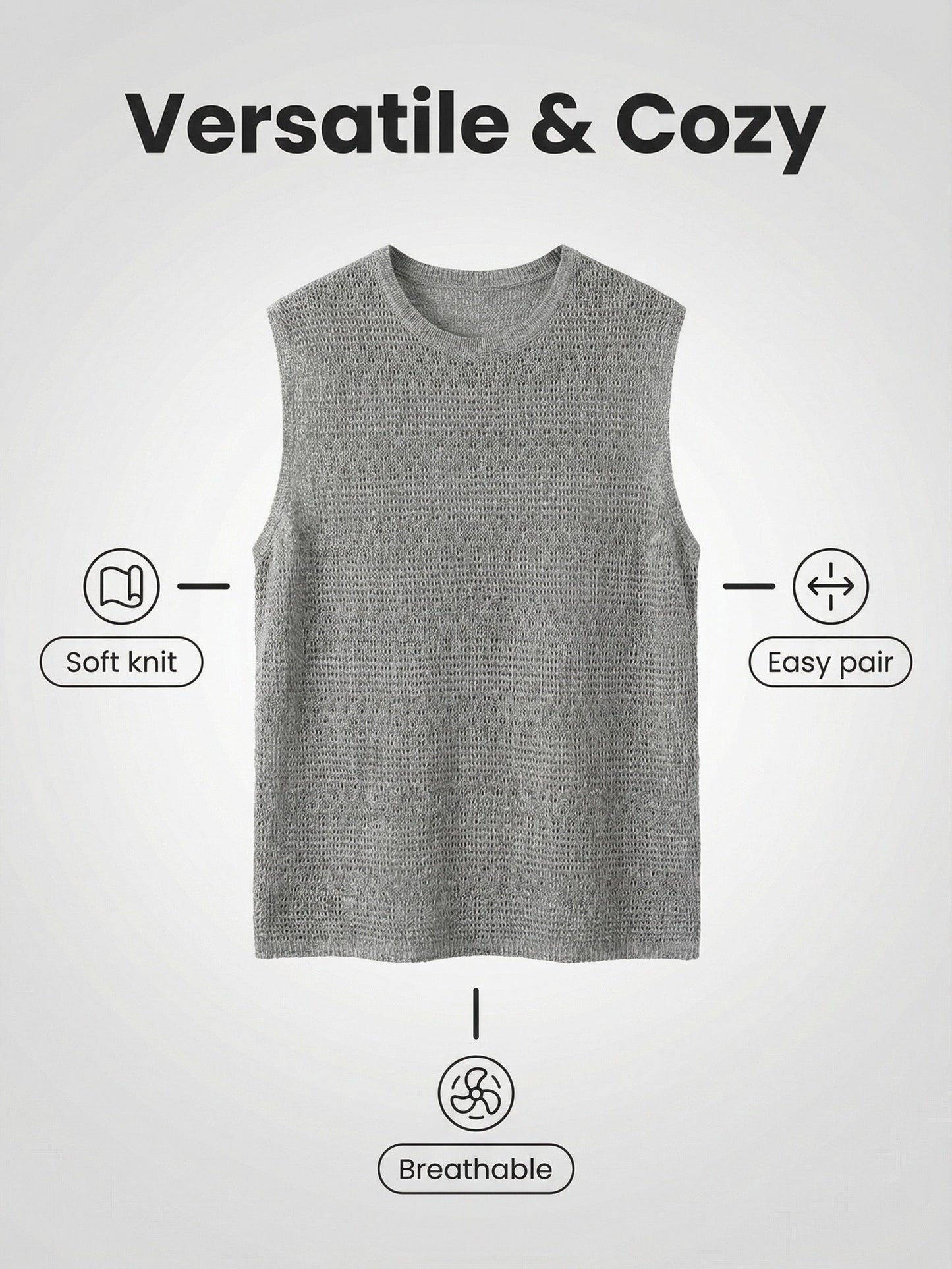 Driftstone Waffle Sleeveless Pullover