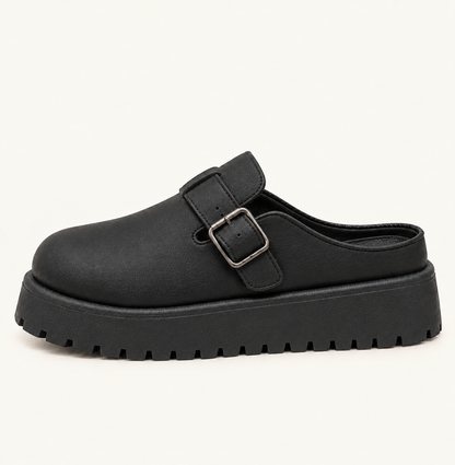 Rivoli Platform Suede Mule