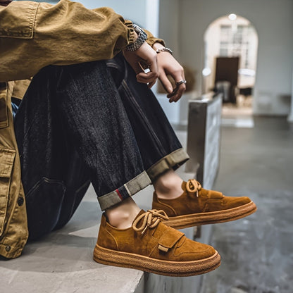Terracotta Suede Low-Top