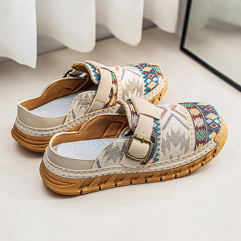 Marrakech Woven Buckle Slides
