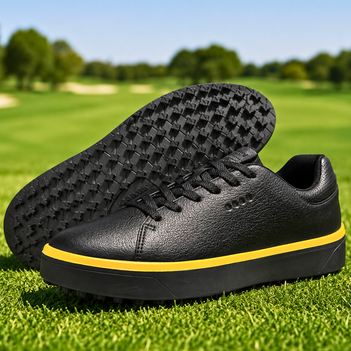 Parcours Noir Gold Golf Shoes