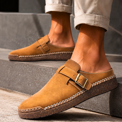 Harwick Suede Buckle Loafers
