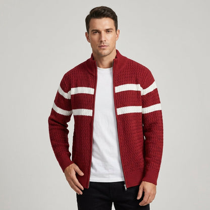Harrington Striped Cardigan