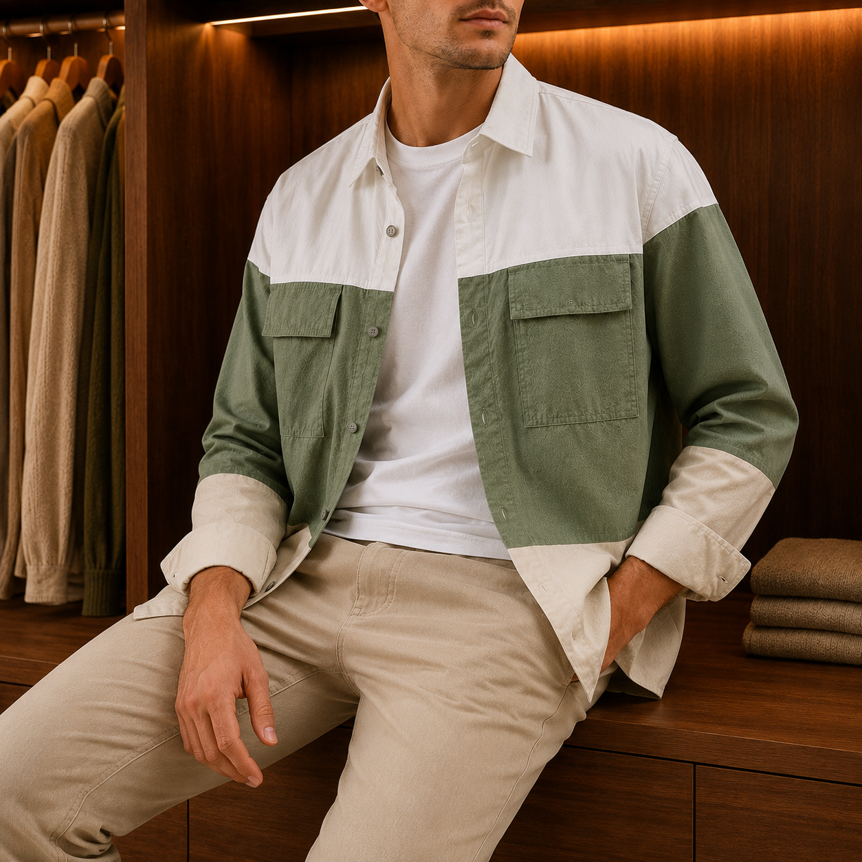 Harbor Tri-Tone Overshirt