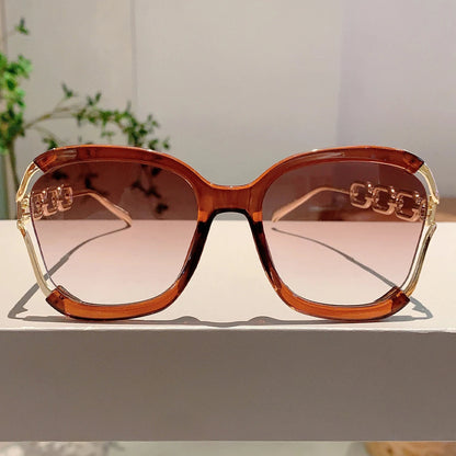 Soleil Chain-Link Gradient Frame Eyewear