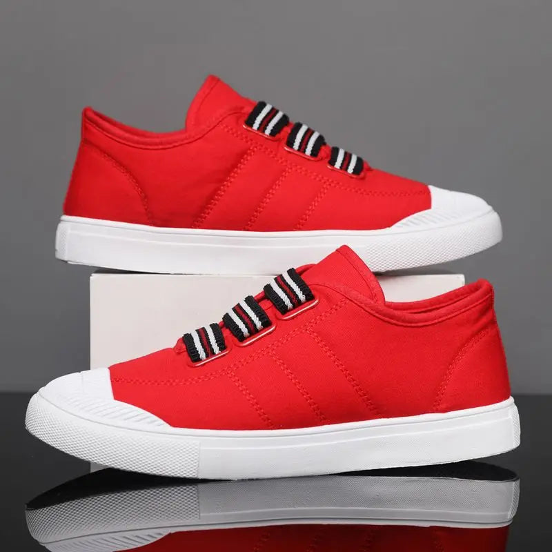 Noir Velcro Canvas Lo