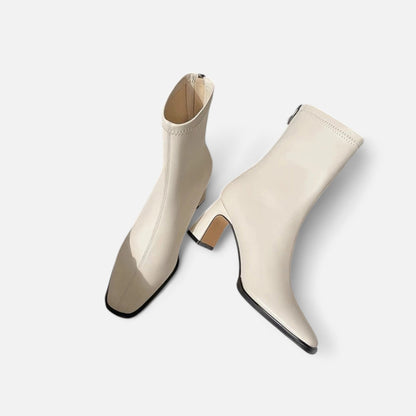 Square-Toe Sculptural Boot
