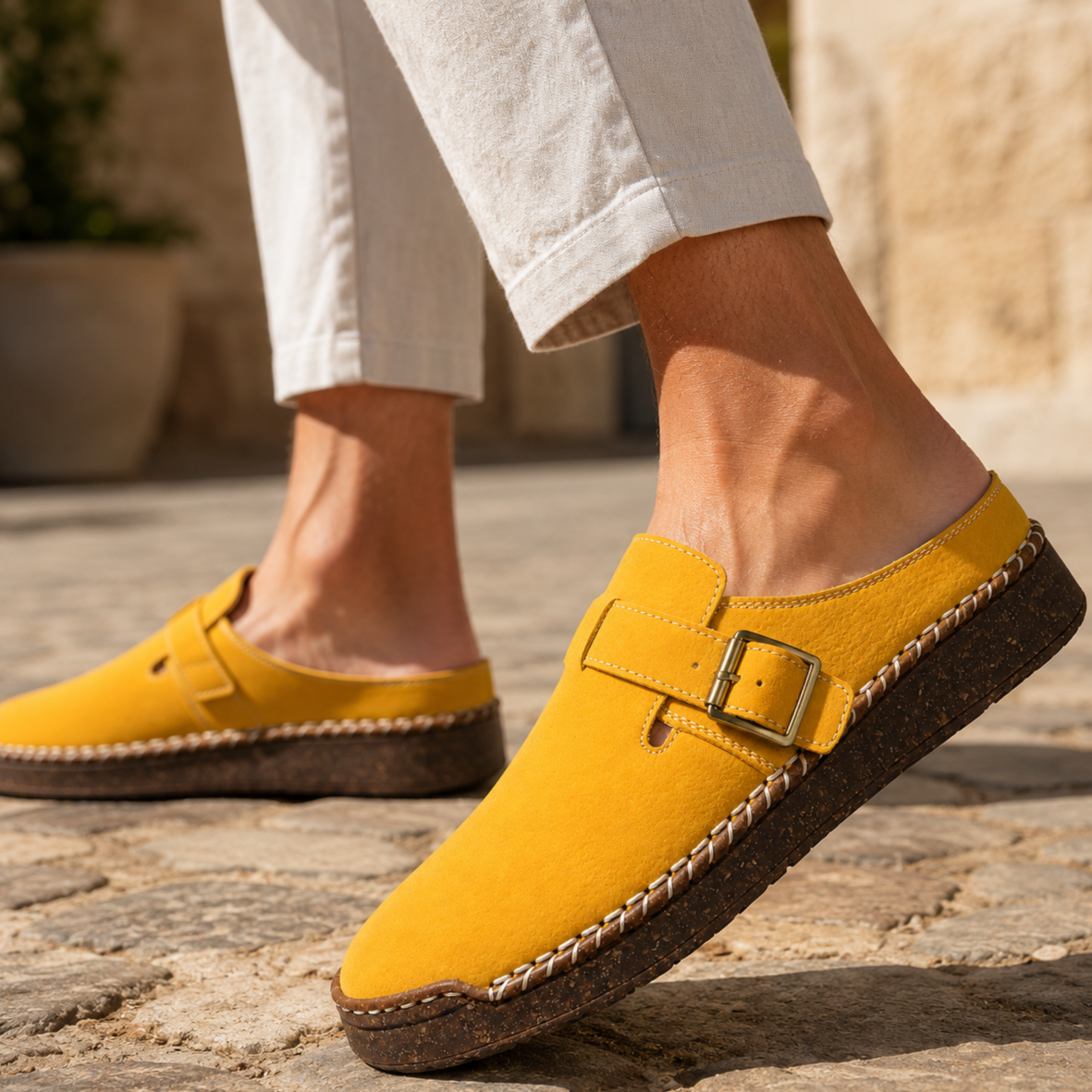 Harwick Suede Buckle Loafers
