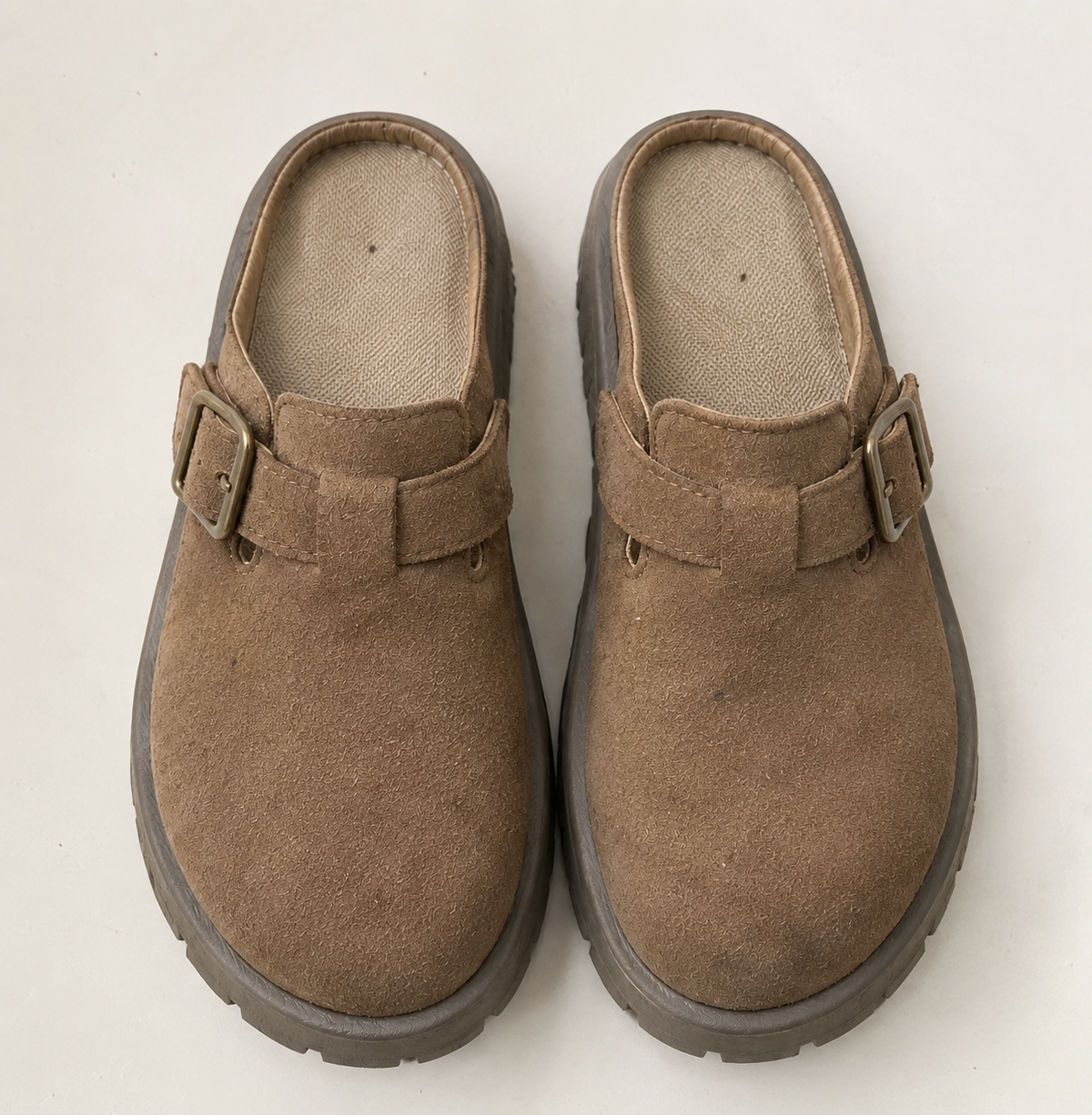 Rivoli Platform Suede Mule