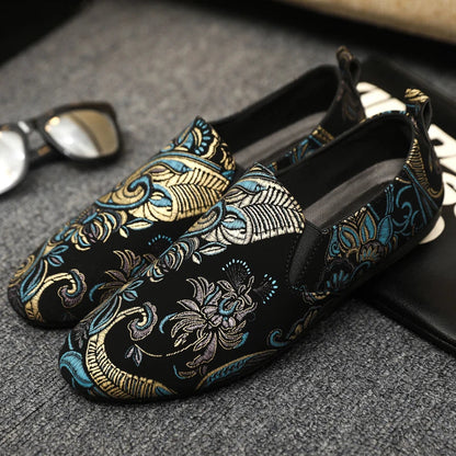 Ebony Baroque Embroidered Loafer