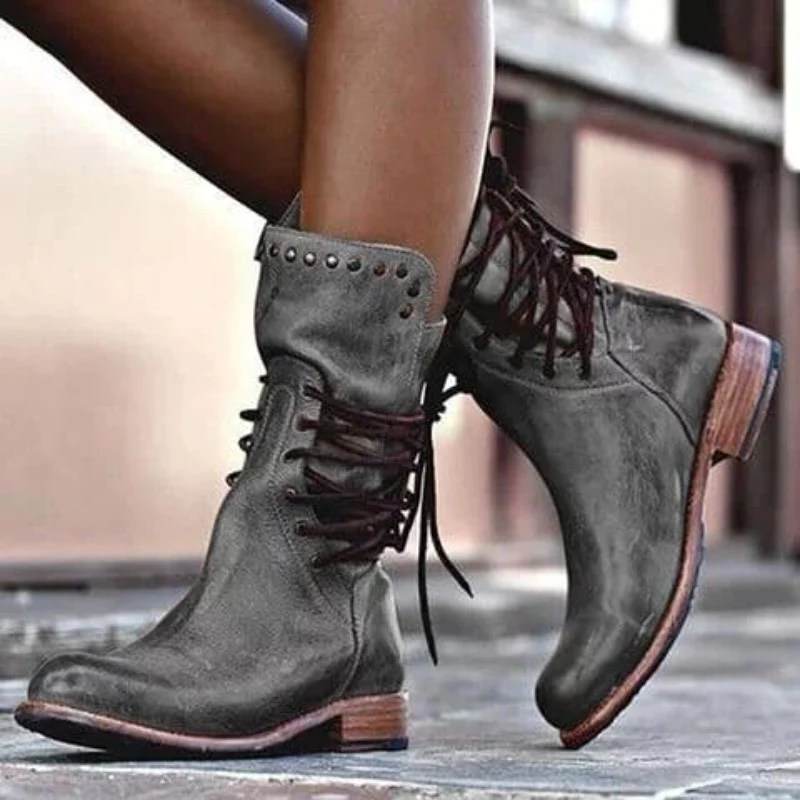 The Rebel Lace-Up Boot