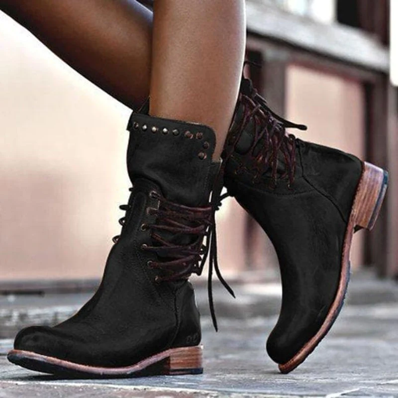 The Rebel Lace-Up Boot
