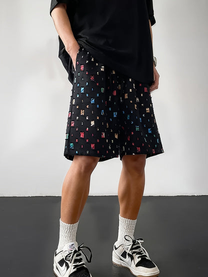 Mosaic Fragment Textured Short