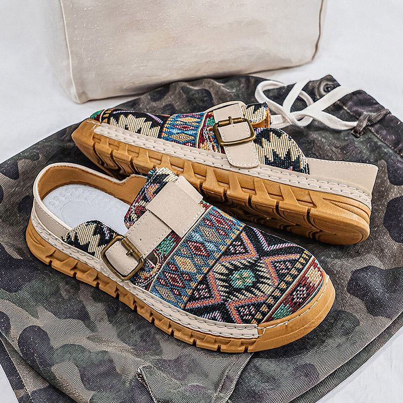 Marrakech Woven Buckle Slides
