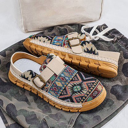 Marrakech Woven Buckle Slides