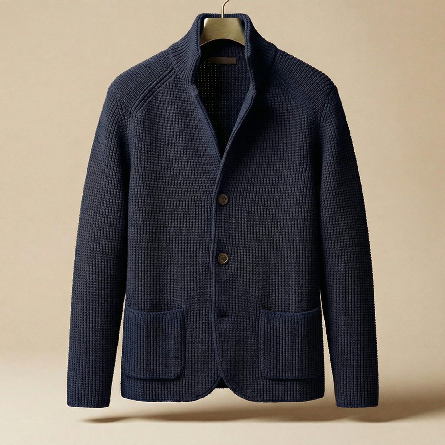 Waffle Knit Cardigan Jacket