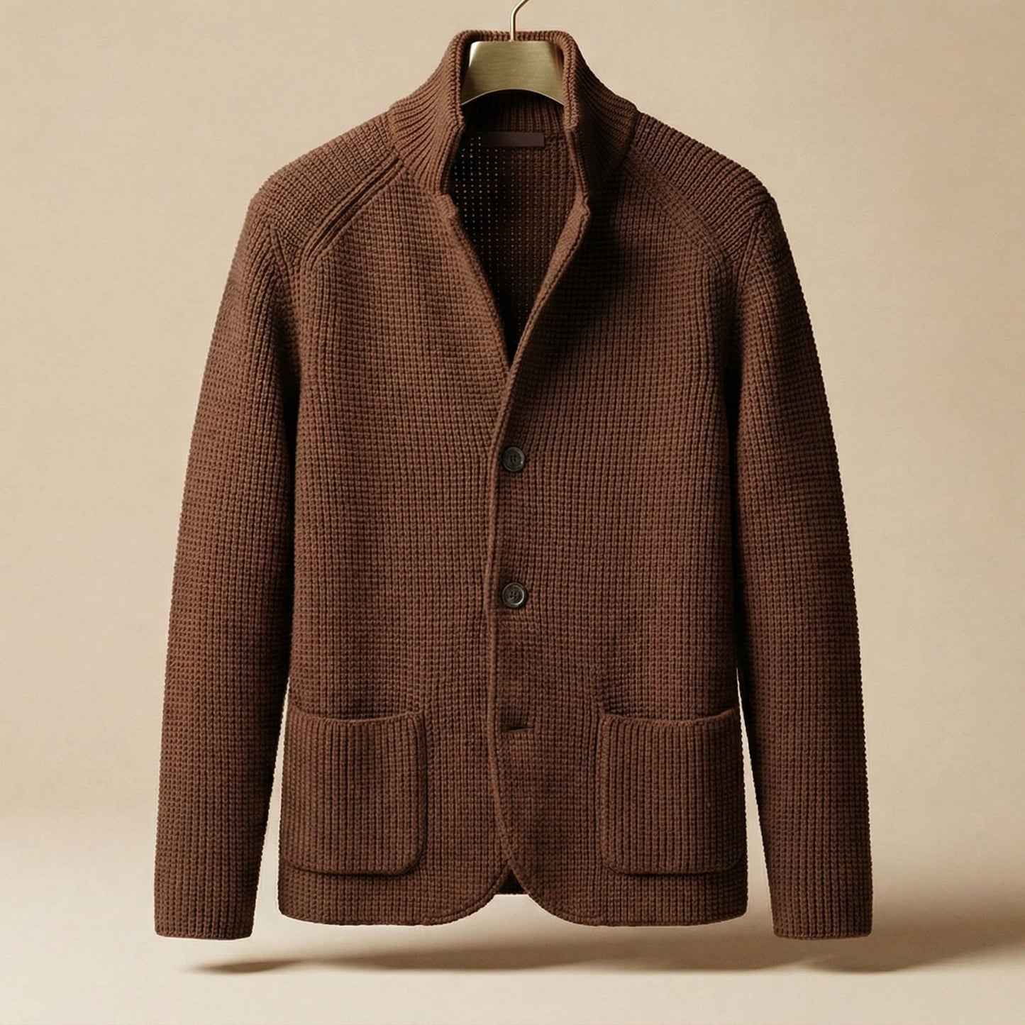 Waffle Knit Cardigan Jacket