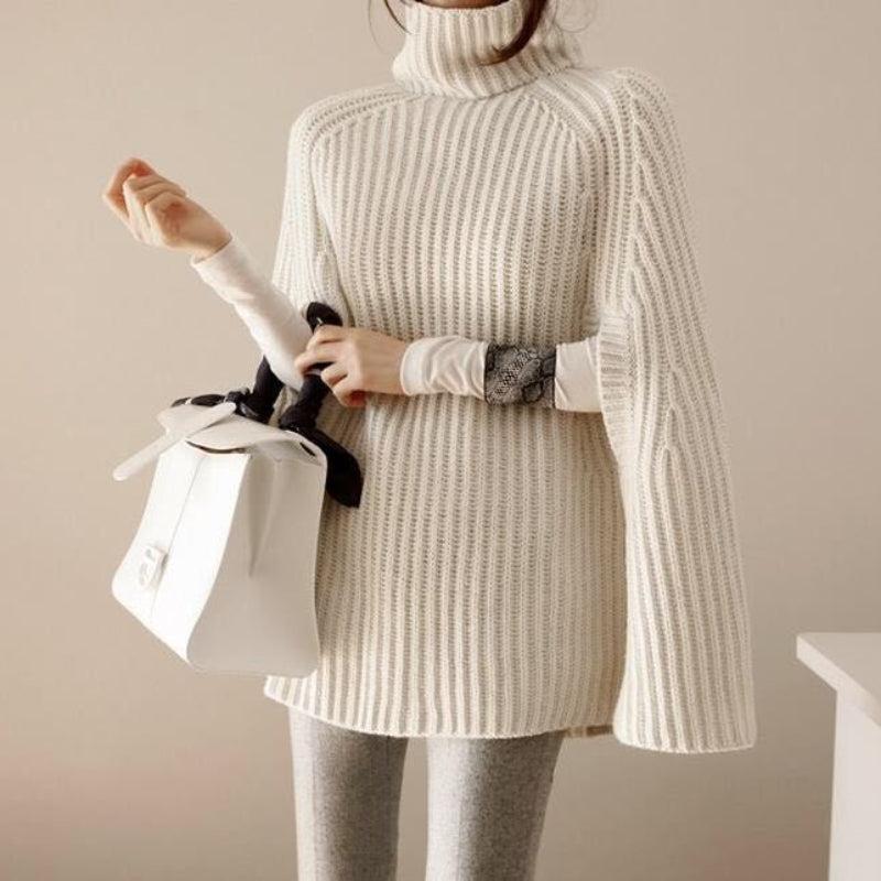 Poncho-Sleeve Pullover
