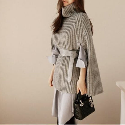 Poncho-Sleeve Pullover