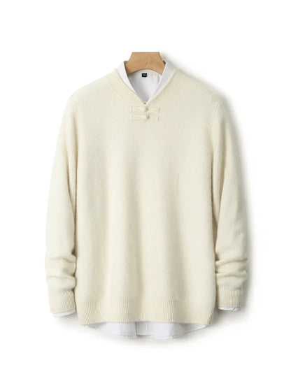 Marchetti Frog-Button Sweater