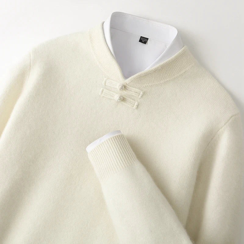 Marchetti Frog-Button Sweater