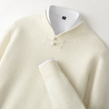 Marchetti Frog-Button Sweater