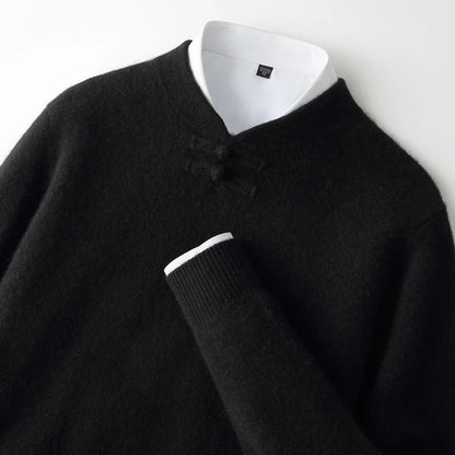Marchetti Frog-Button Sweater