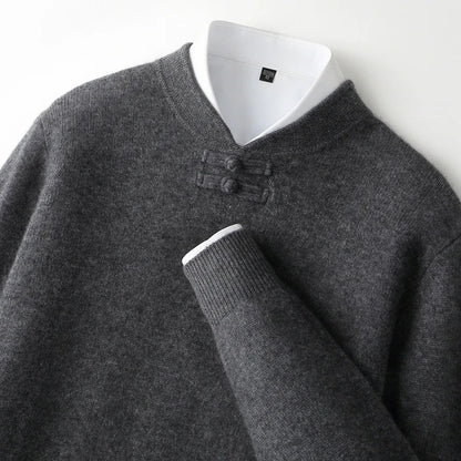 Marchetti Frog-Button Sweater