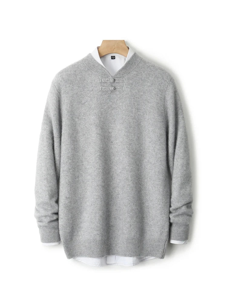 Marchetti Frog-Button Sweater