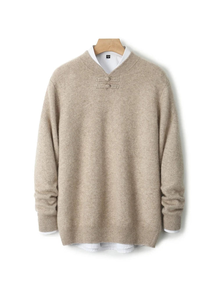 Marchetti Frog-Button Sweater