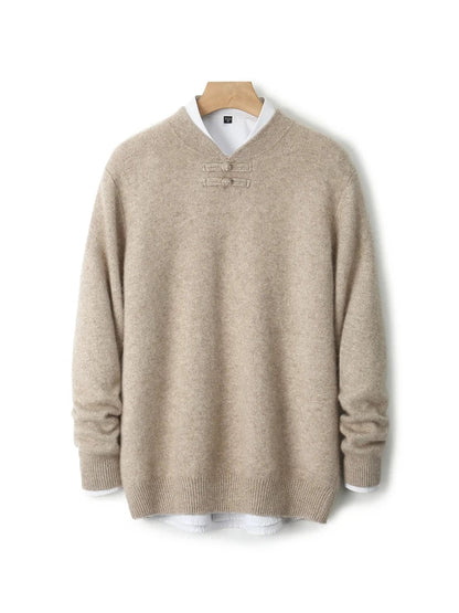 Marchetti Frog-Button Sweater
