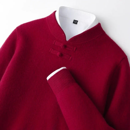 Marchetti Frog-Button Sweater